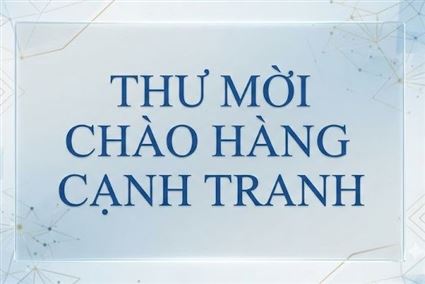 Thư mời chào hàng cạnh tranh: Gói thầu D4.14
