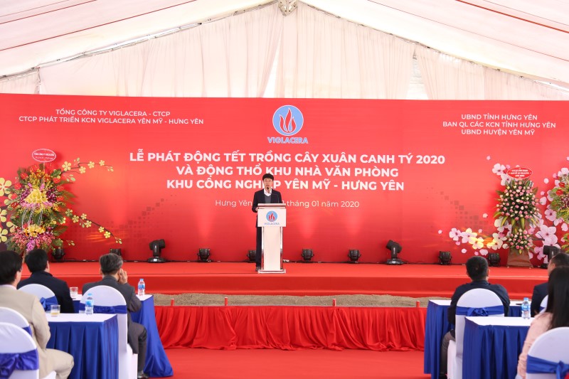 Viglacera phát động Tết trồng cây Xuân Canh Tý năm 2020 và Động thổ khu nhà văn phòng KCN Yên Mỹ – Hưng Yên
